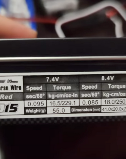 Power HD D15 Low-Profile Servo