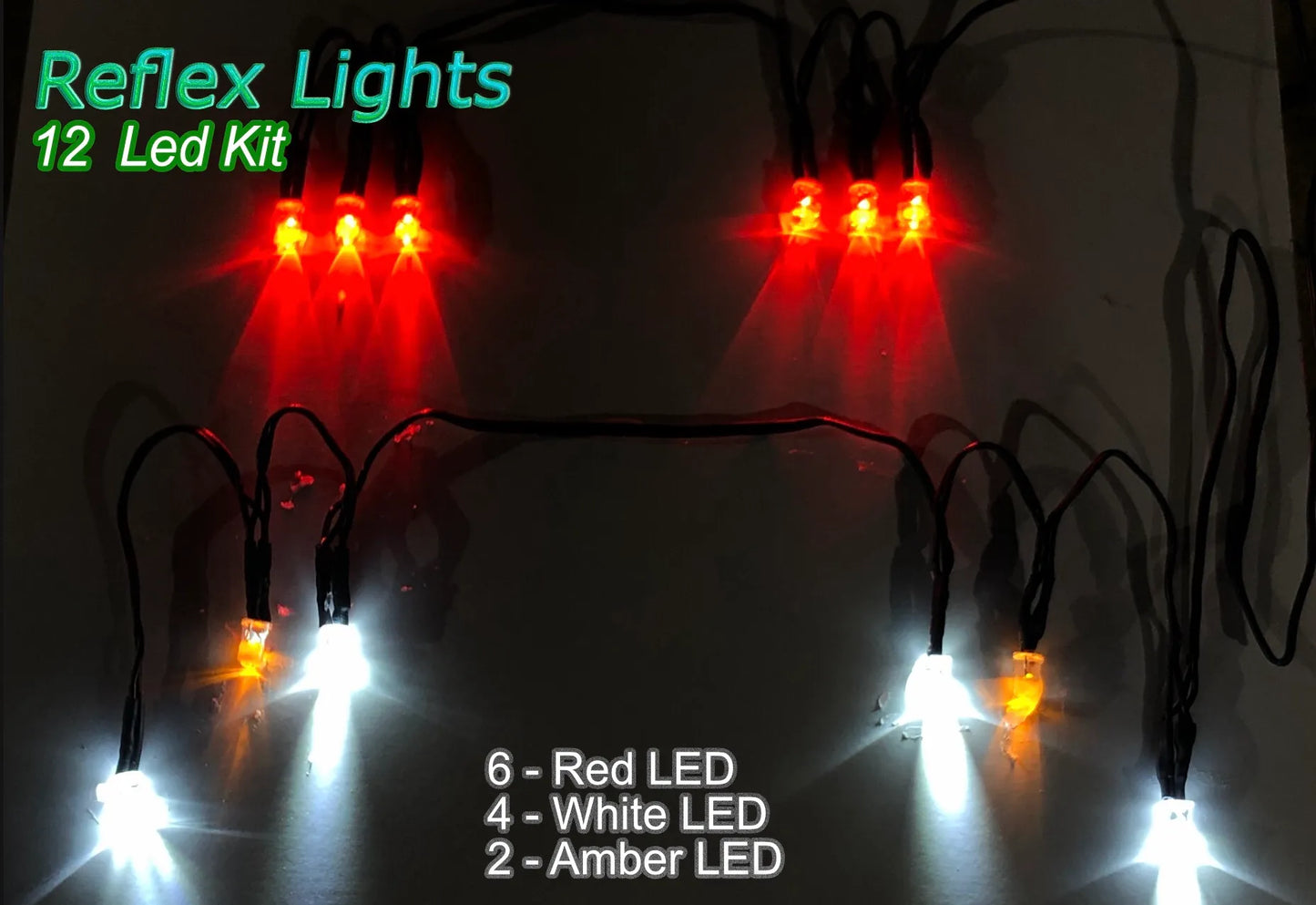 Reflex LED Light Kit For 1/10 RC Car - 12 LED Kit
